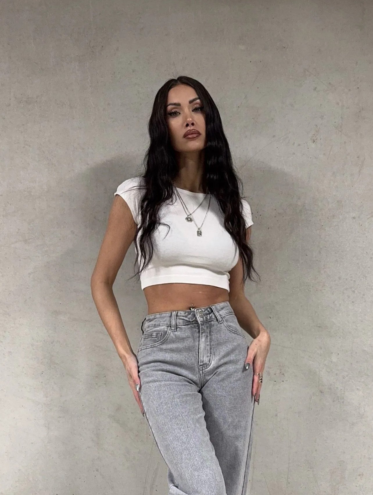 Fae Mid Waist Straight leg jeans - stretch