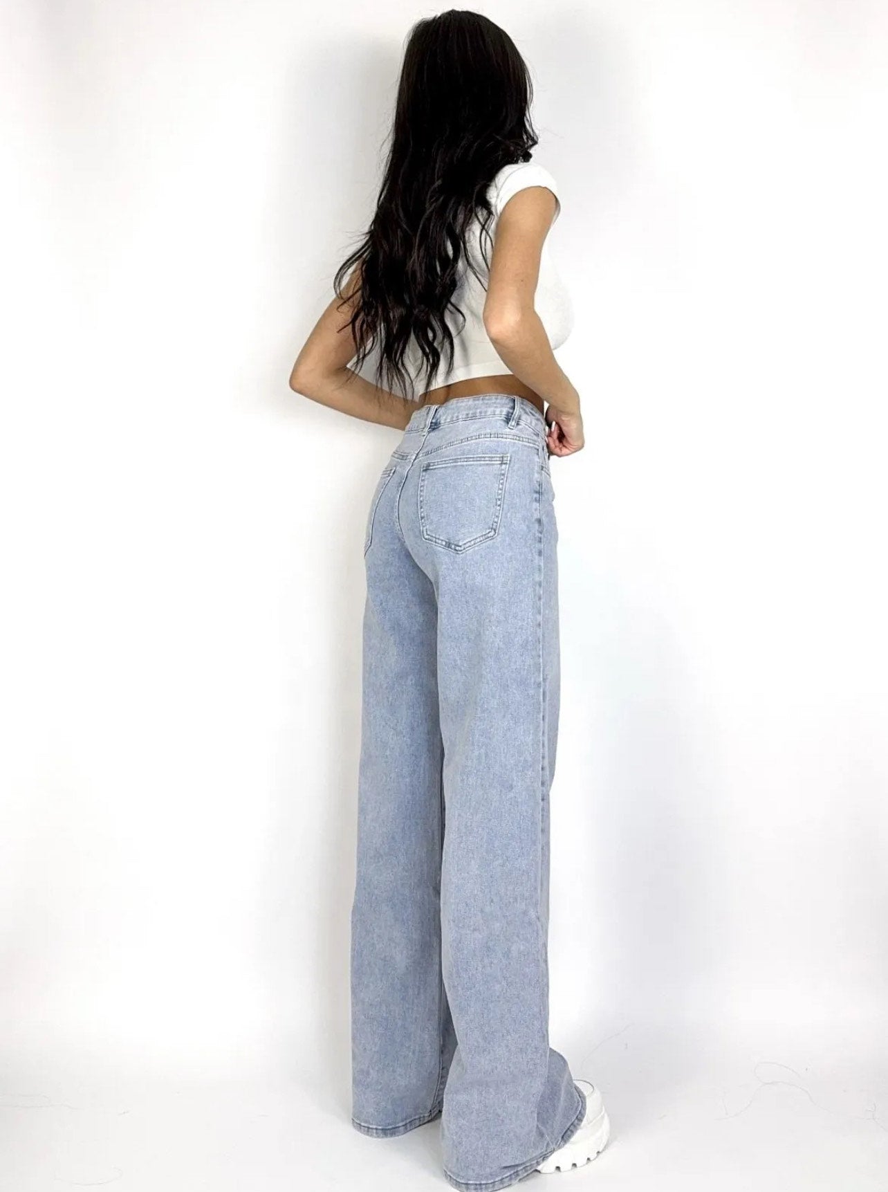 Karma mid jeans stretch (TALL) - wide leg