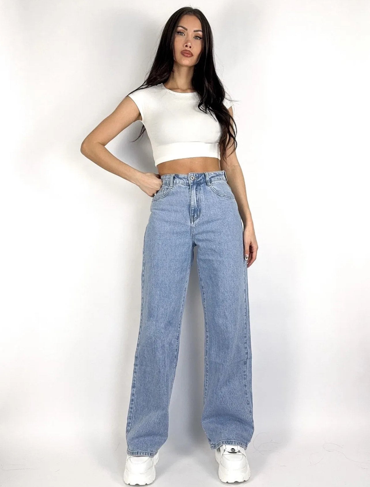 Stay Beautiful Baggy Straight leg jeans