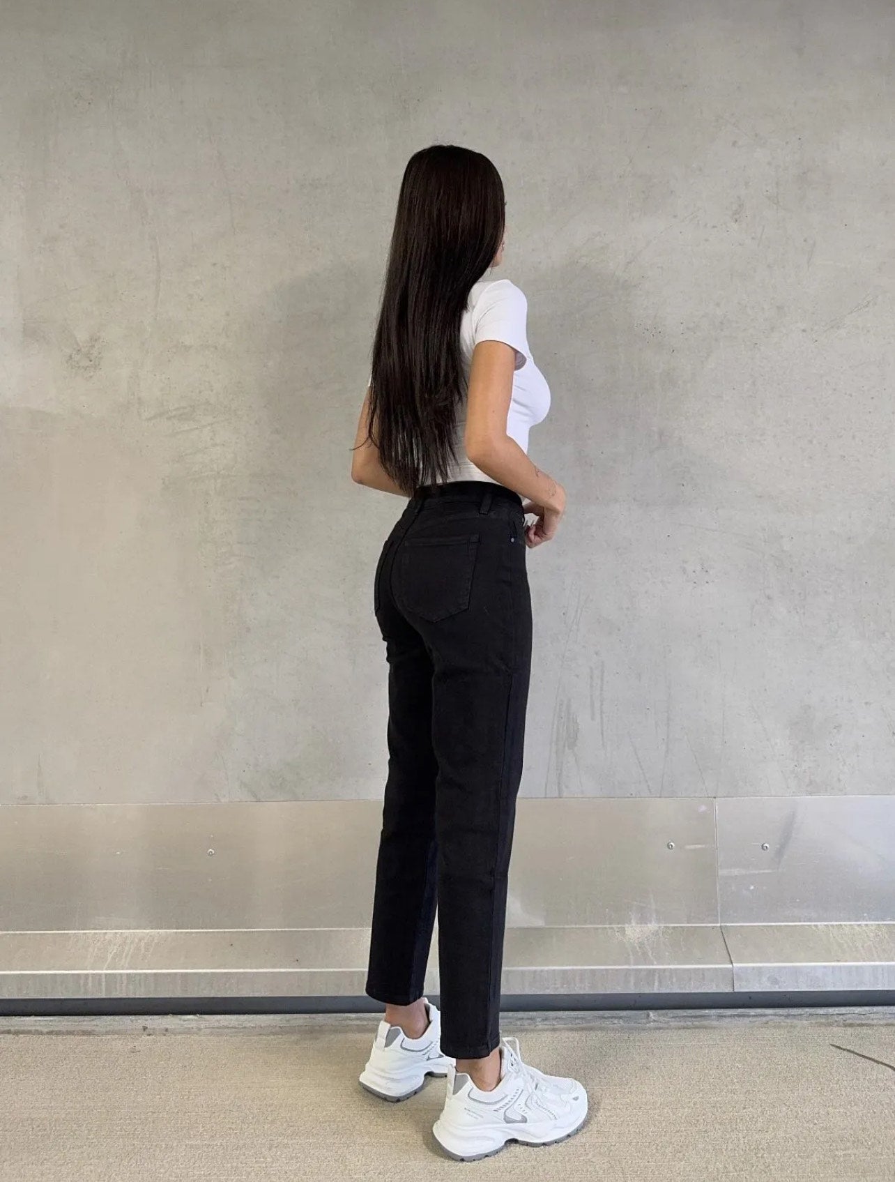 Delilah petite mom jeans - STRETCH