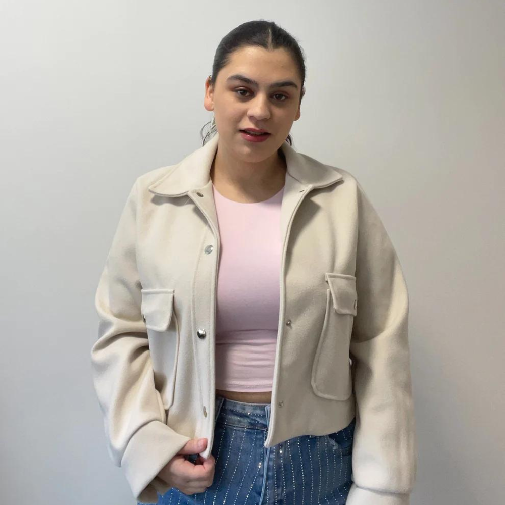 Birnaz Clothing : Celine Jacket White
