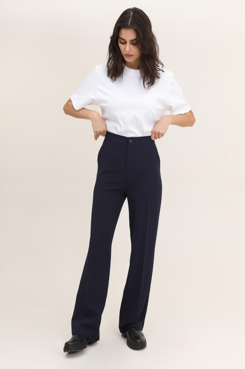 Birnaz Clothing : ivy-trousers Navy 1