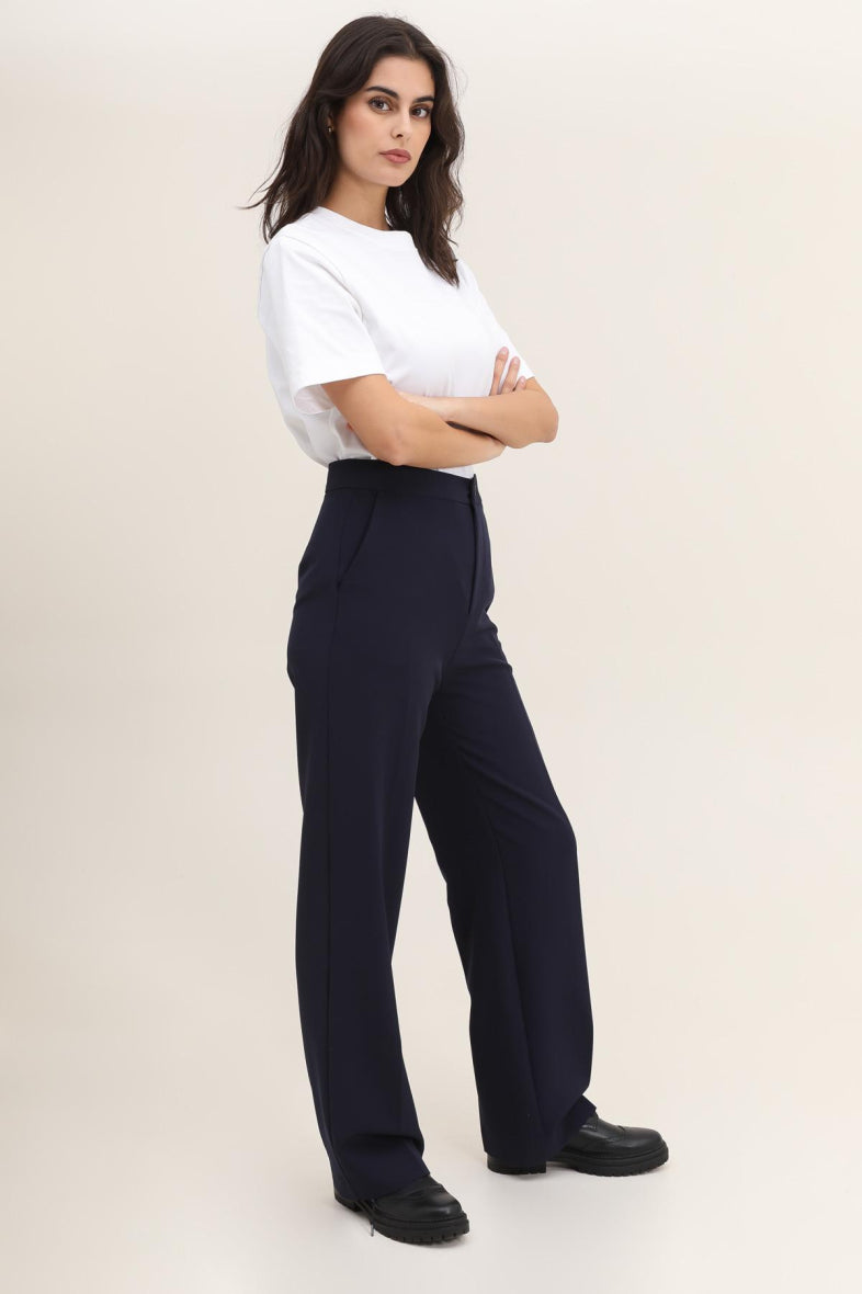 Birnaz Clothing : ivy-trousers Navy 4