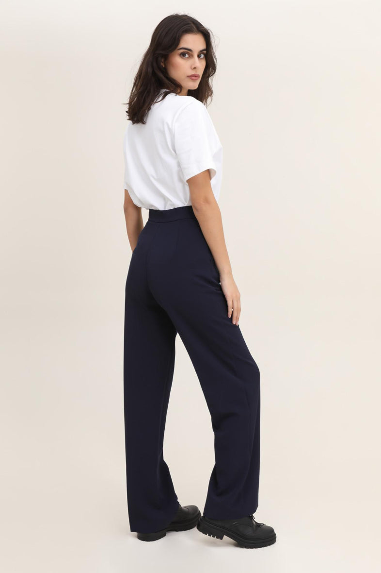 Birnaz Clothing : ivy-trousers Navy 3