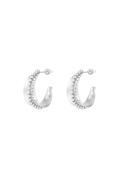 Sparkle & Shine hoops earrings