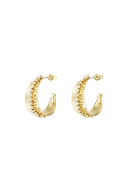 Sparkle & Shine hoops earrings