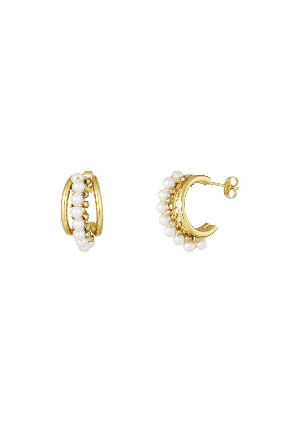 Pearl statement earrings