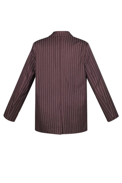 Pinstripe blazer - Bordeaux