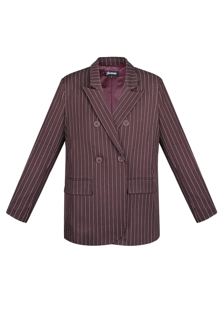 Pinstripe blazer - Bordeaux