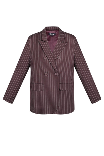 Pinstripe blazer - Bordeaux
