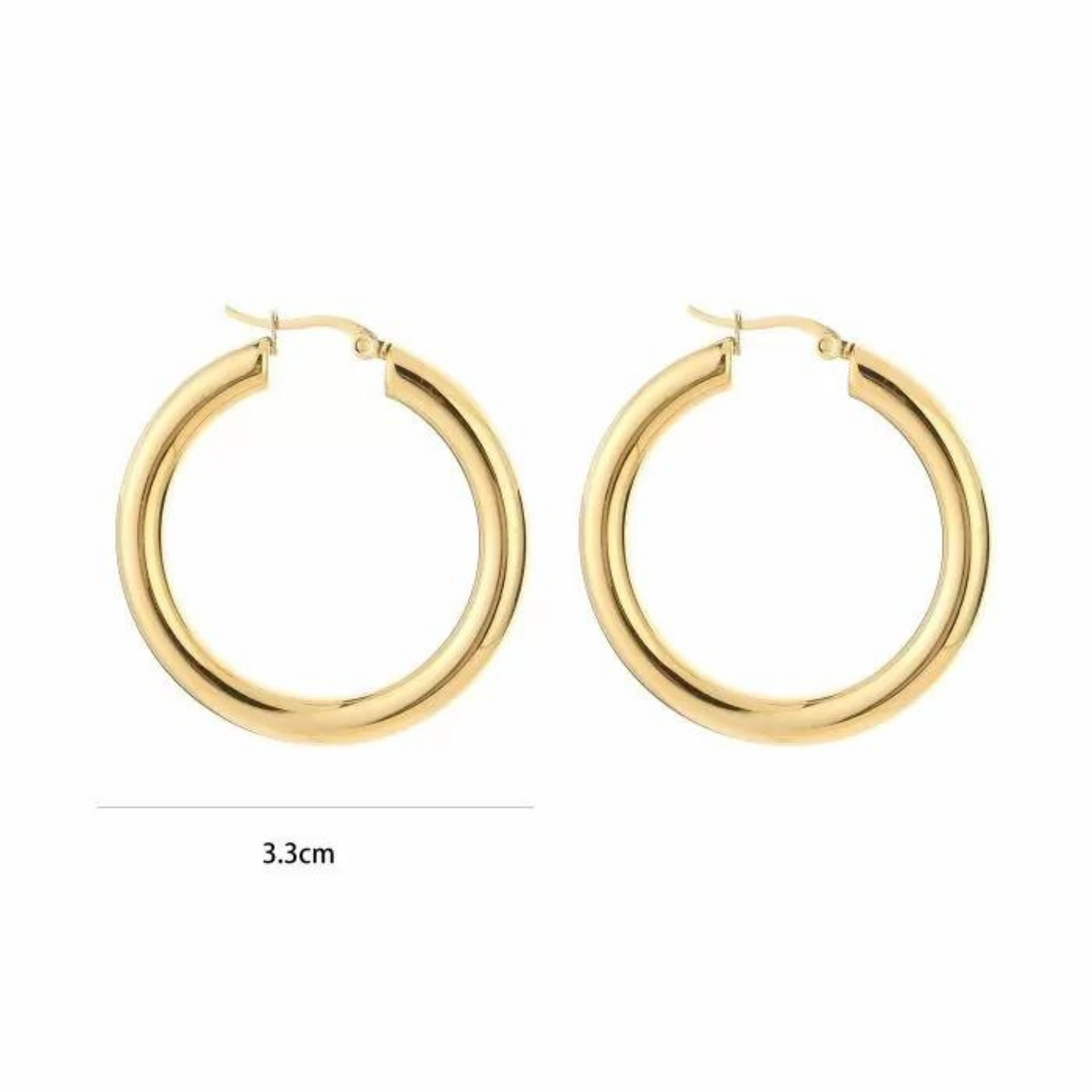 Birnaz Clothing : Golden Hoops light weight 2