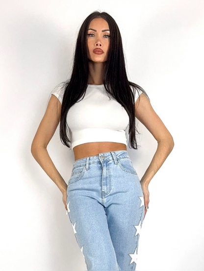 Starlight wide leg jeans - STRETCH
