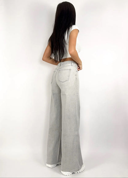 Taylor Mid Waist Wide Leg Jeans STRETCH