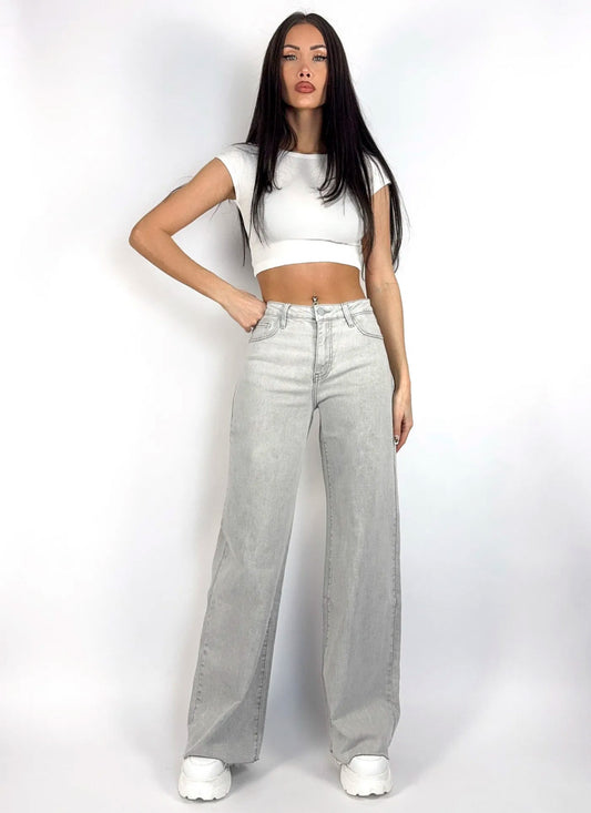 Taylor Mid Waist Wide Leg Jeans STRETCH