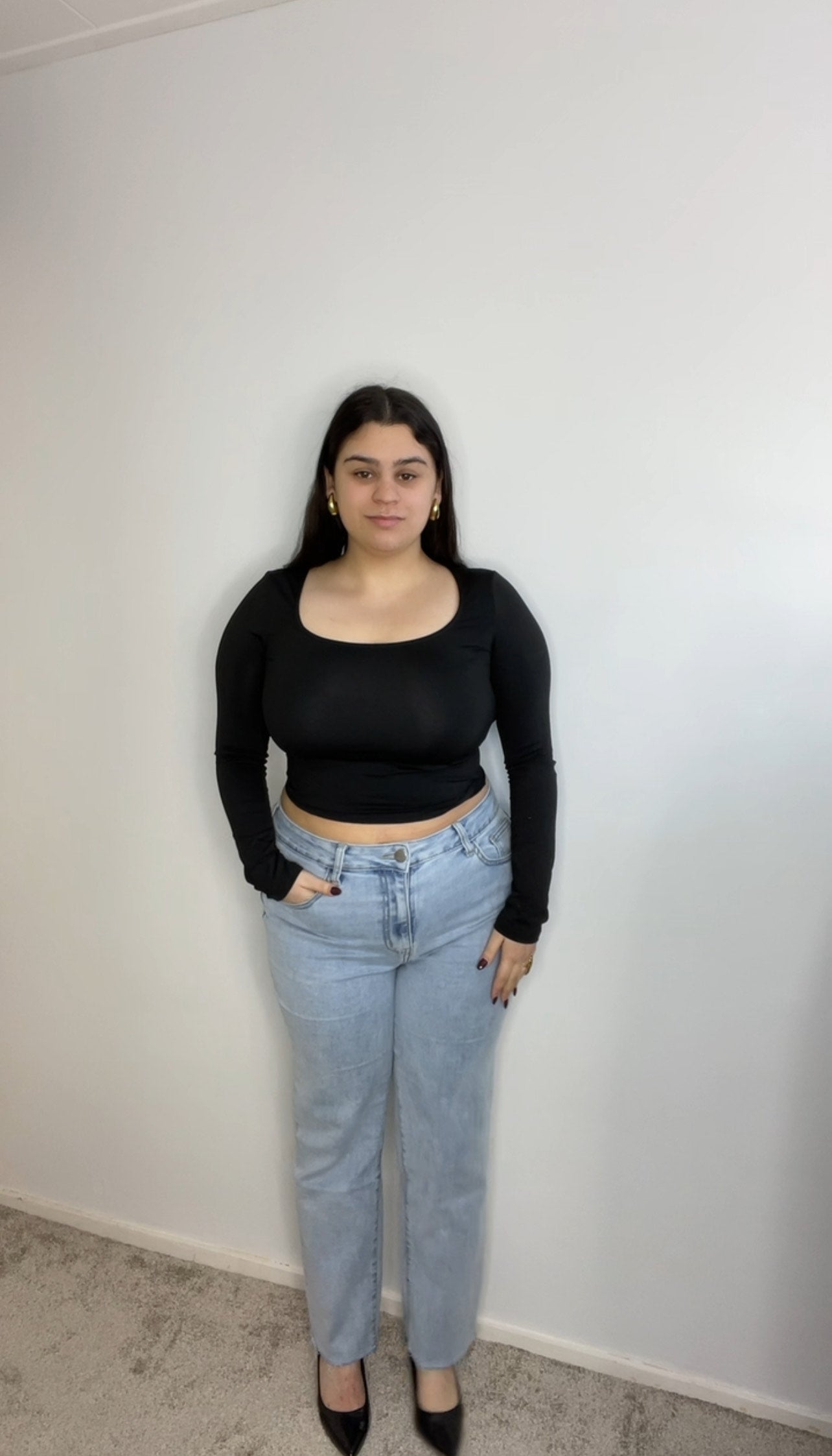 1010 Mom Jeans Petite - Stretch - Blue