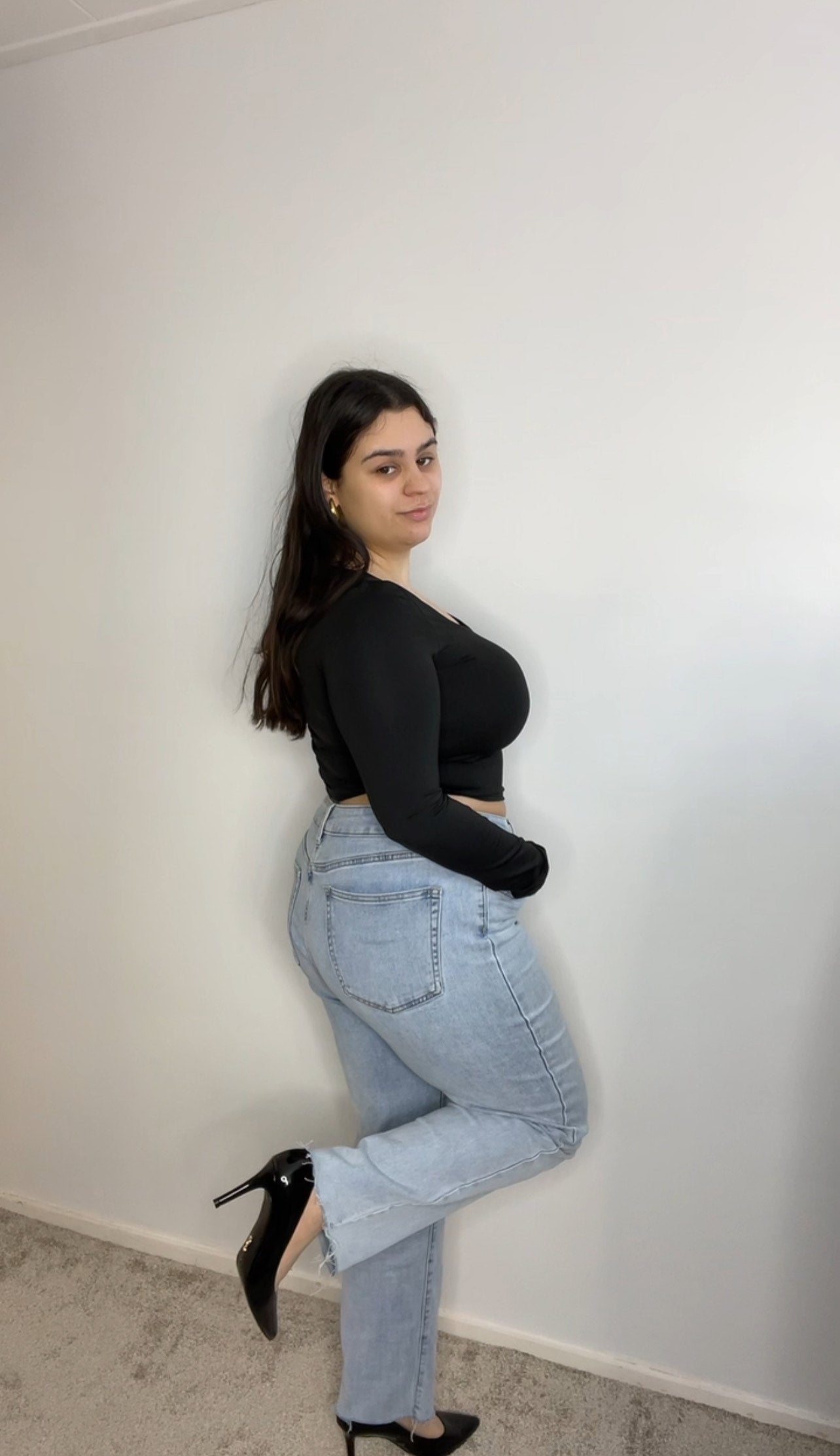 1010 Mom Jeans Petite - Stretch - Blue