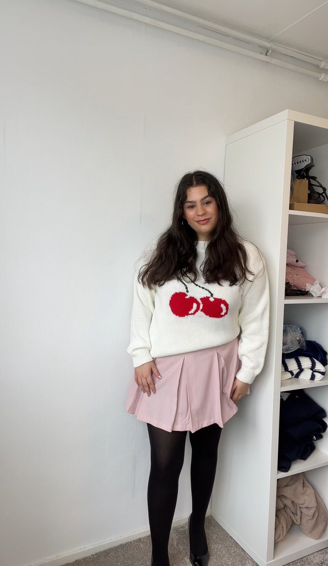 Birnaz Clothing : Cherry Sweater - White (3)