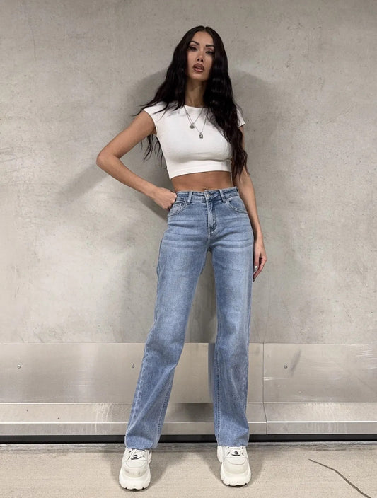 Daydream - mid waist straight leg jeans STRETCH