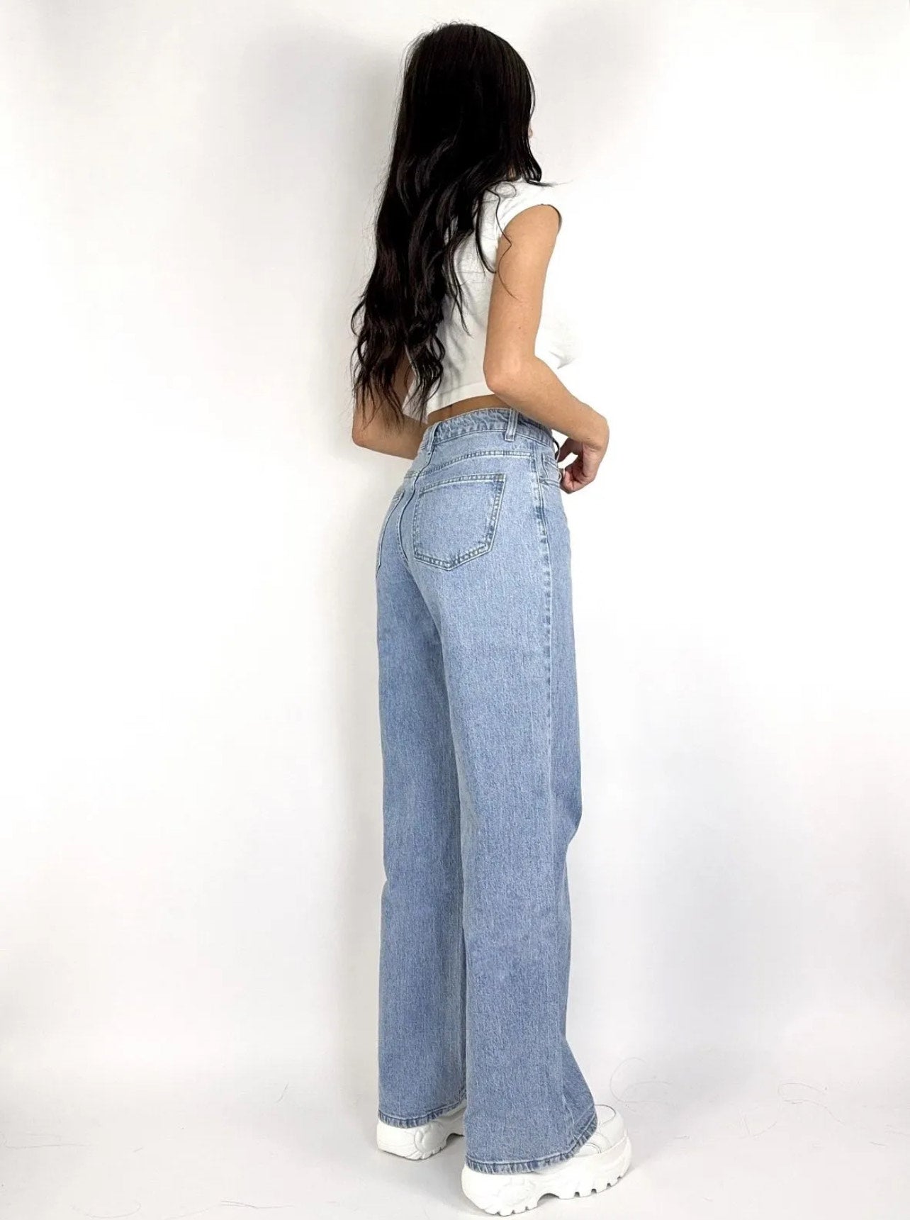 Stay Beautiful Baggy Straight leg jeans