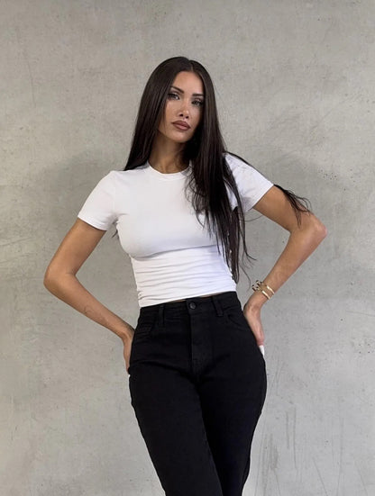 Delilah petite mom jeans - STRETCH
