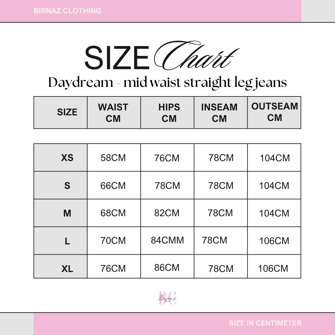 Daydream - mid waist straight leg jeans STRETCH