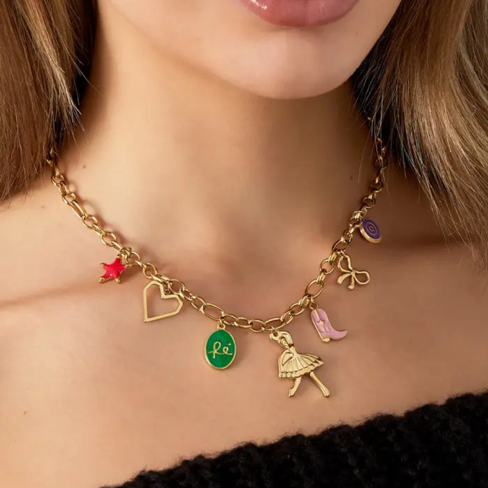 Birnaz Clothing : Olivia - Necklece (Gold)