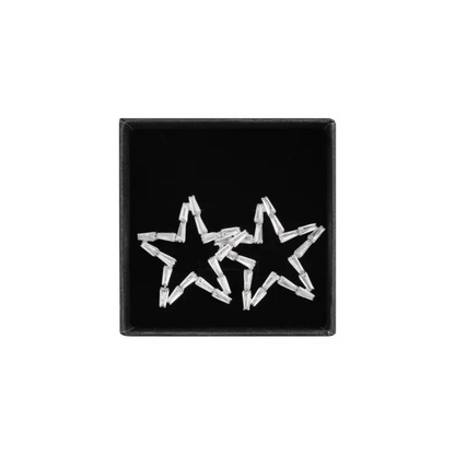 Birnaz Clothing : Starlight Earrings (Silver) 1