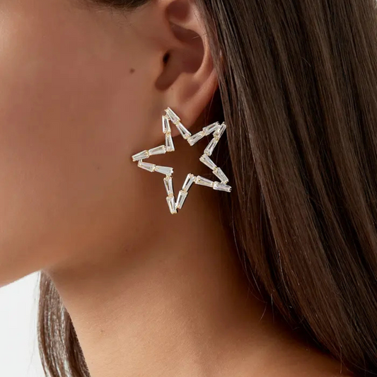 Birnaz Clothing : Starlight Earrings (Silver)