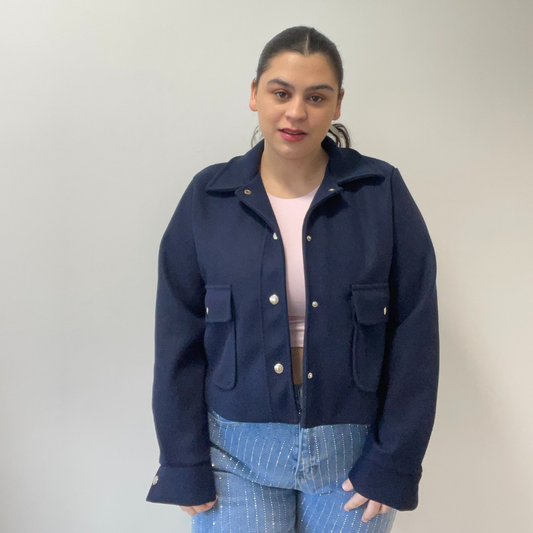 Birnaz Clothing : Celine Jacket Navy