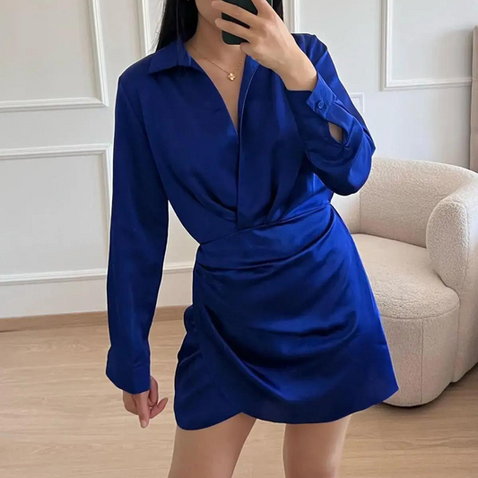 Birnaz Clothing : Karma - Dress Dark Blue