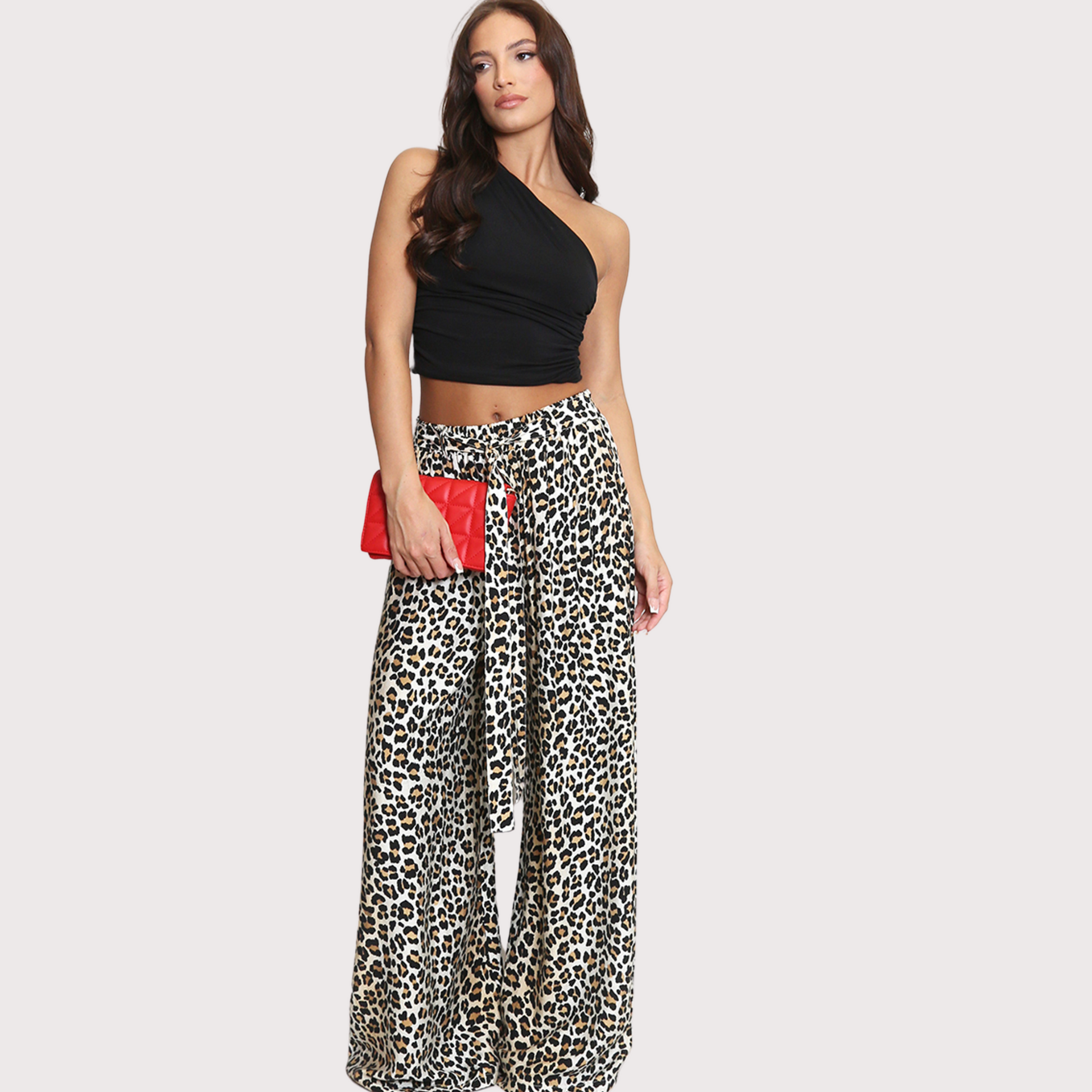 Birnaz Clothing : One - Shoulder Ruched  Cropped Top 1