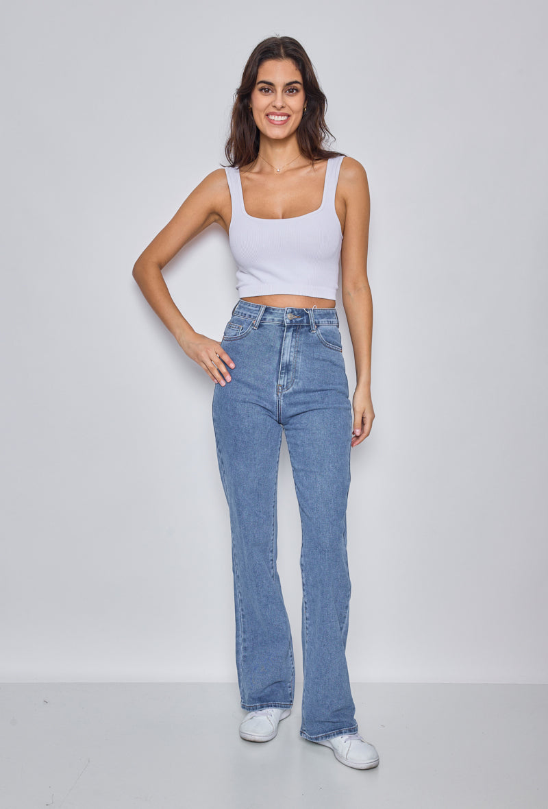 Birnaz Clothing : light stretch jeans - Blue 3
