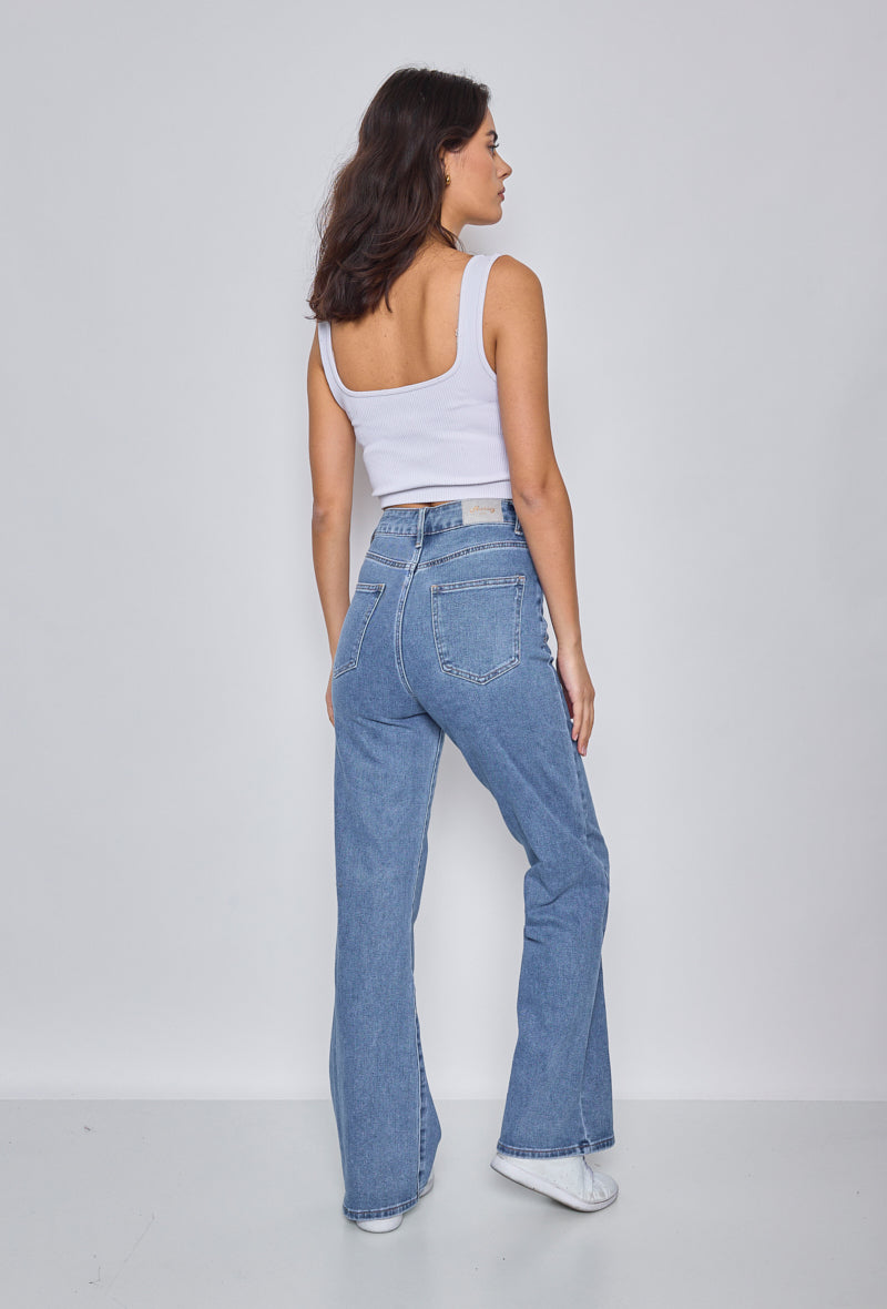 Birnaz Clothing : light stretch jeans - Blue 2