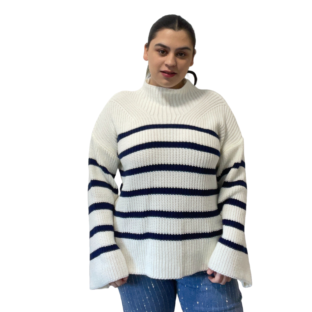 Birnaz Clothing : Elora Sweater - White 2