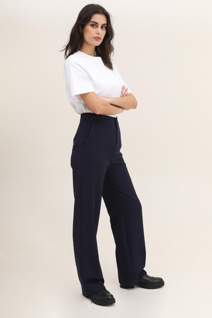 Birnaz Clothing : ivy-trousers Navy 4