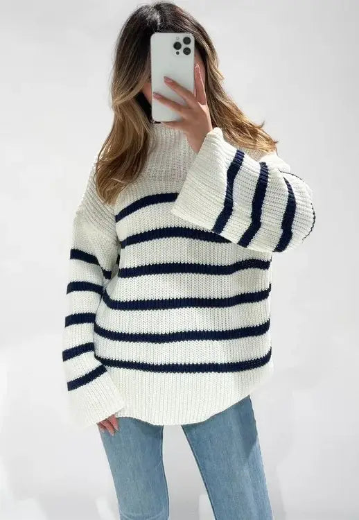 Birnaz Clothing : Elora Sweater - White 1